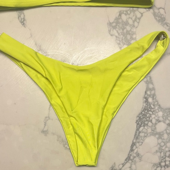 Neon Yellow Bikini Set - Picture 2 of 4